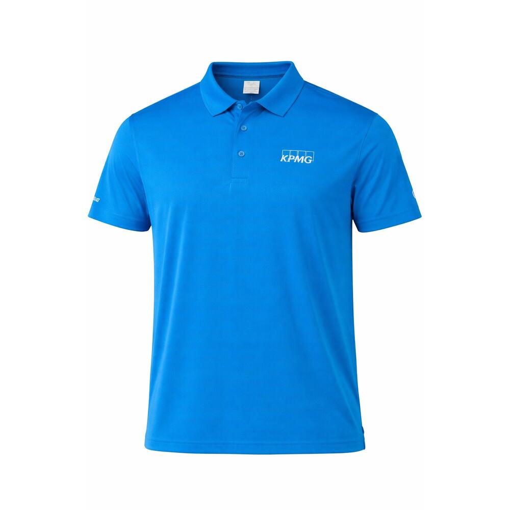 Callaway XXL Blue Opti-Dri Golf Polo KPMG Logo NWT